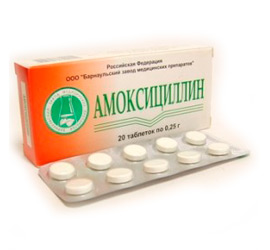 Лечение ангины антибиотиком амоксициллин